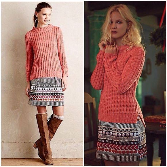 Anthropologie Dresses & Skirts - Anthropologie Morgan Carper Glistened Geo Skirt